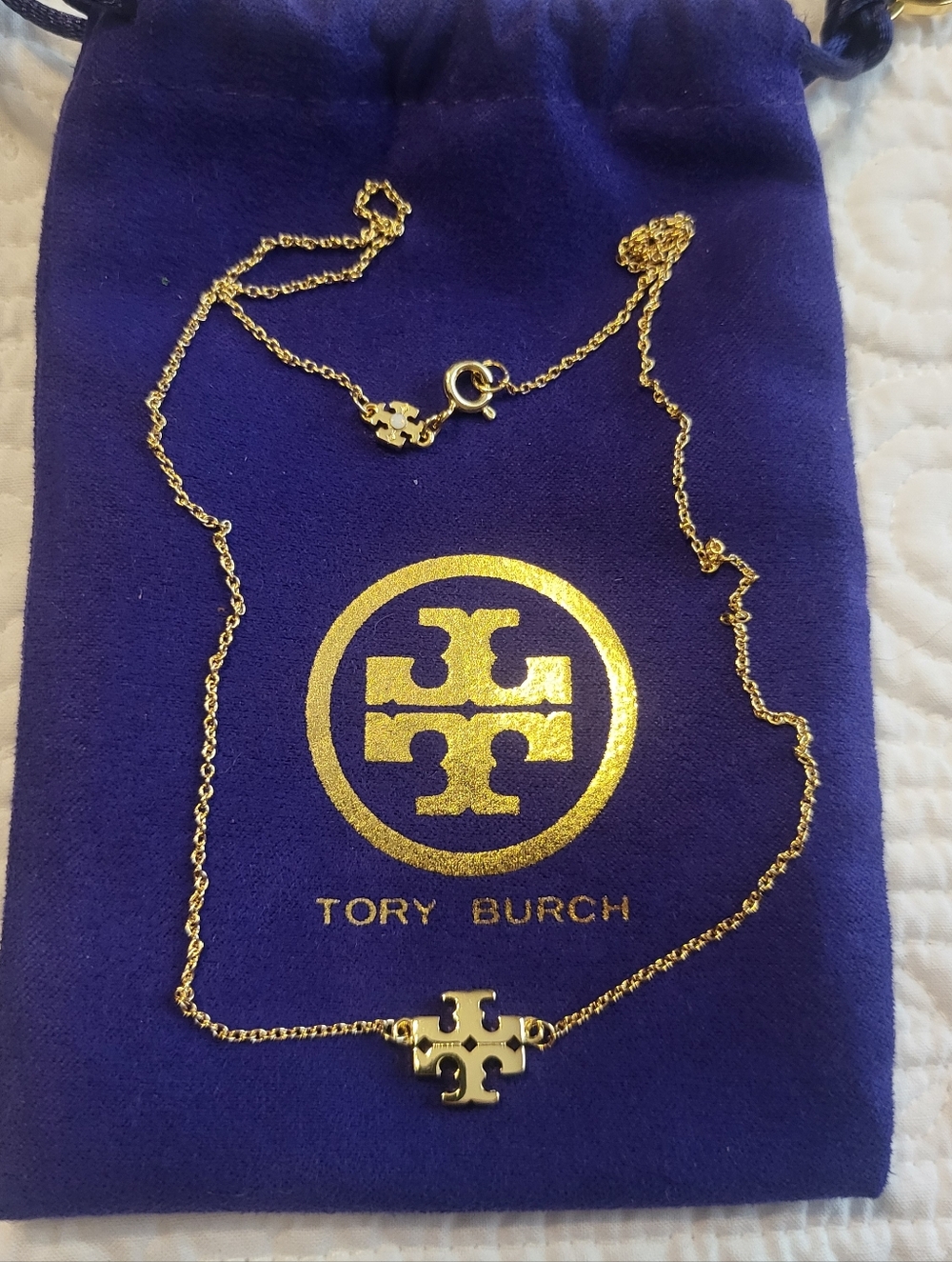 Tory Burch Kira Necklace With Dustbag- NWOT - Picture 3 of 4